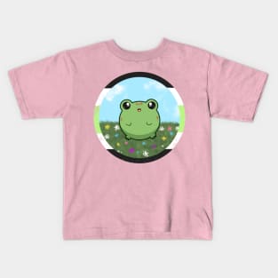 Pride Froggo (Agender) Kids T-Shirt